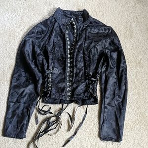 Corset Jacket - Faux Silk